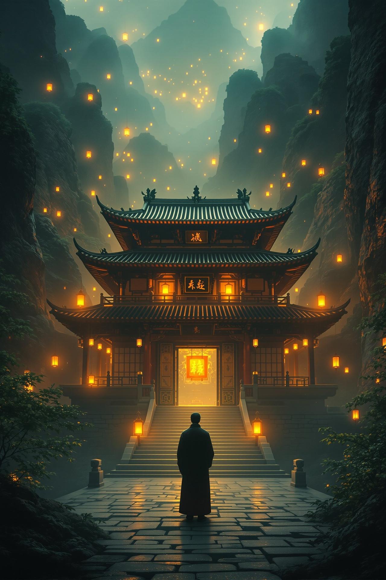 芒果视频独家呈现电影《古刹秘案》高清海报，古装悬疑巨制